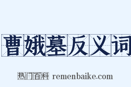 曹娥墓反义词是什么意思的图片
